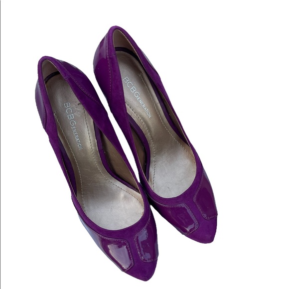 BCBGeneration Purple Heels Size 8 - Picture 7 of 11